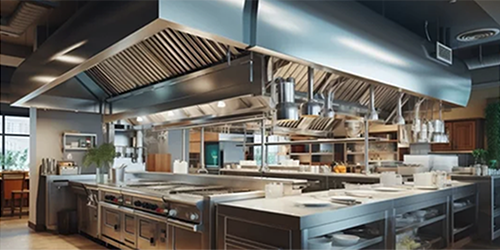 Commercial Kitchen automated with electronic controls